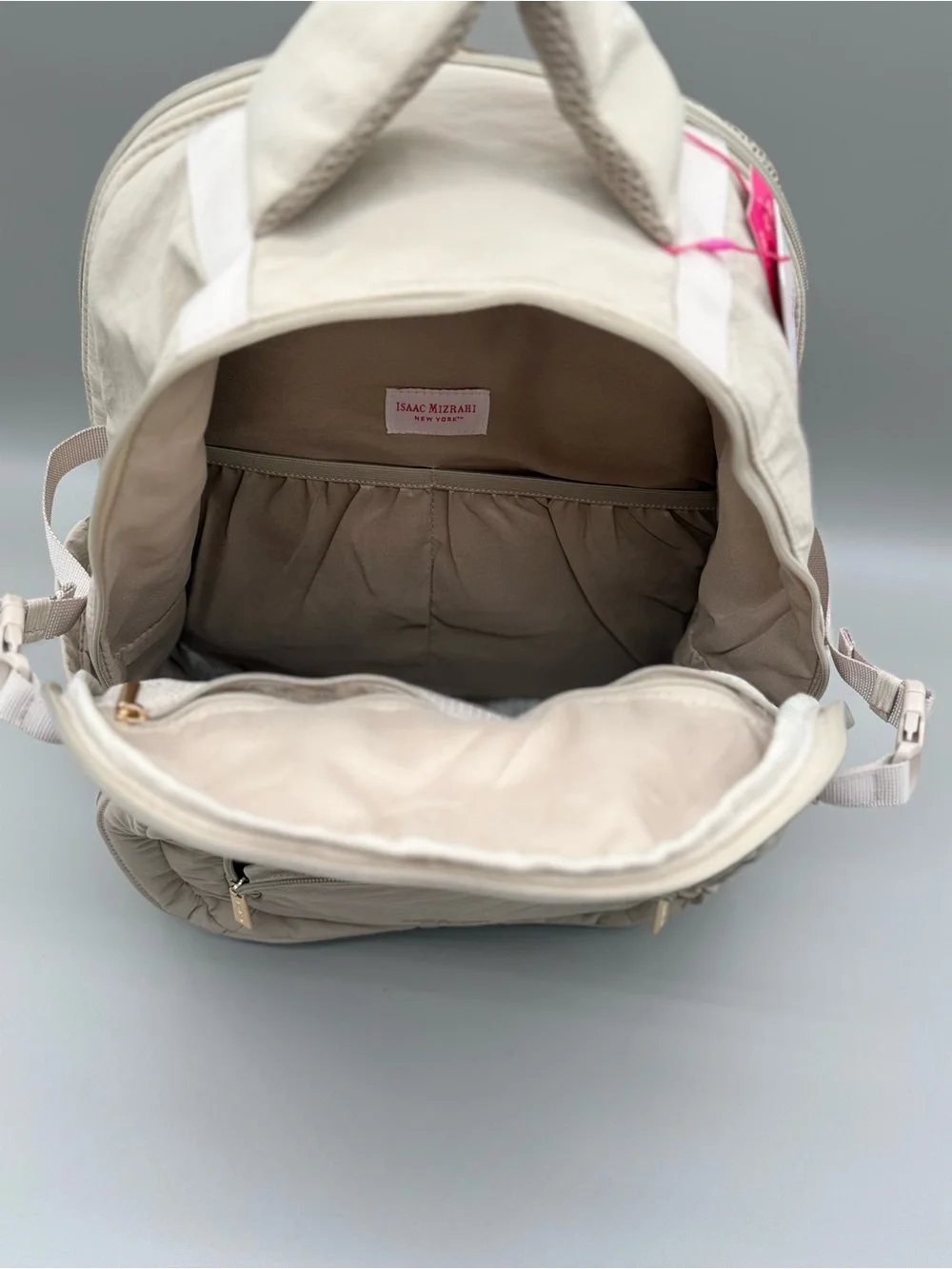 Isaac Mizrahi spacious backpack